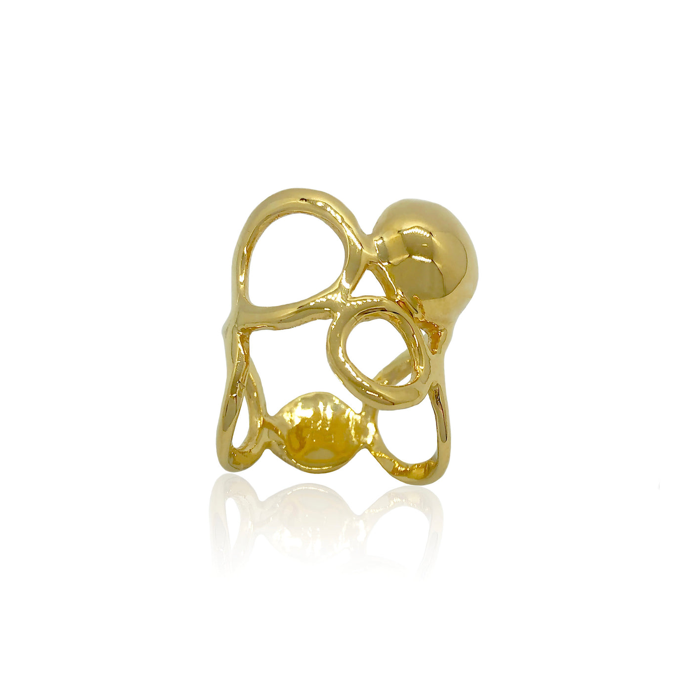 Fine jewelry gold cocktail ring from Atelier ORMAN