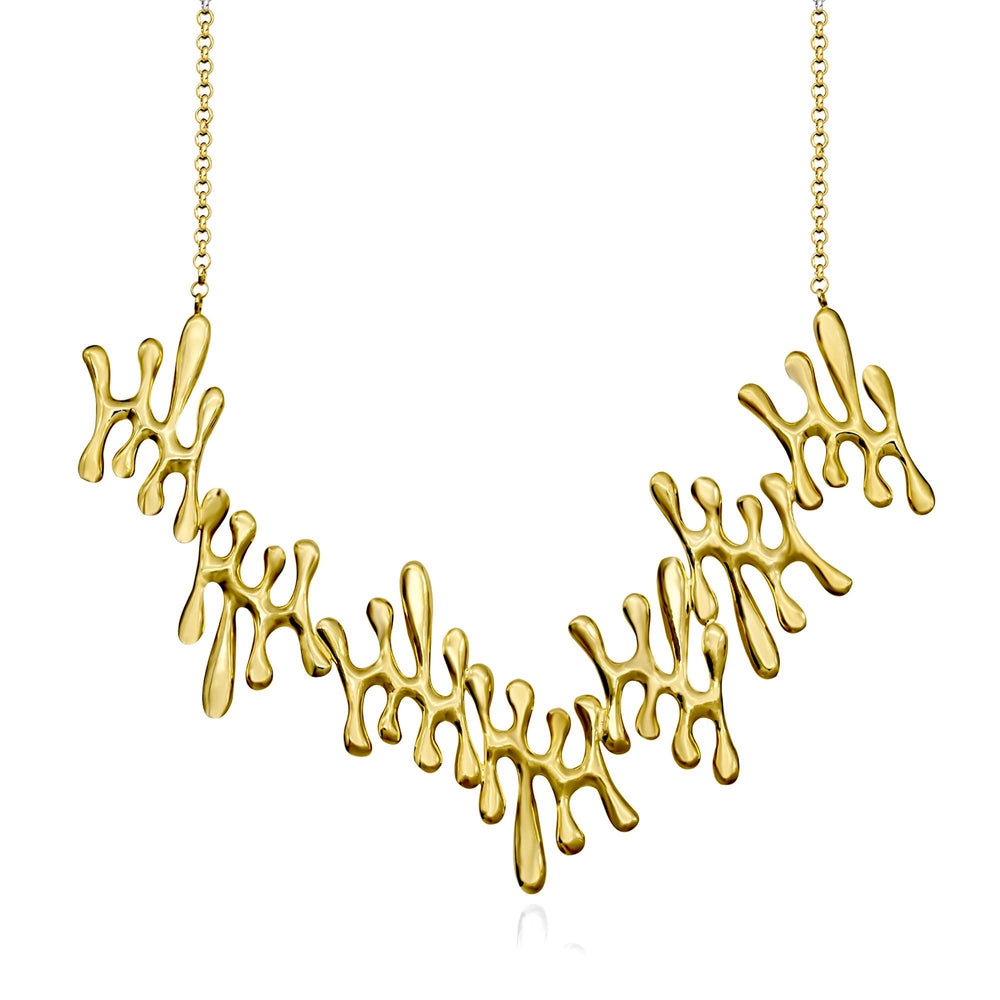 Gold statement necklace from Atelier ORMAN