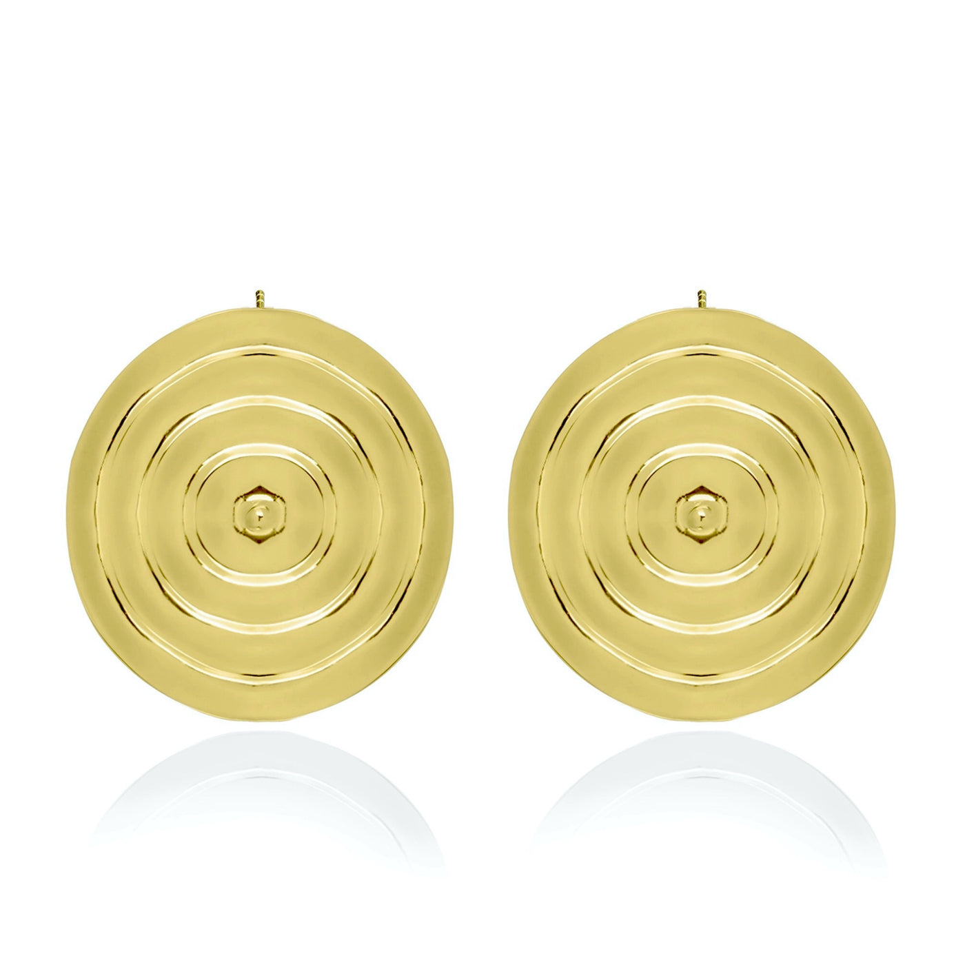 Gold round earrings from Atelier ORMAN
