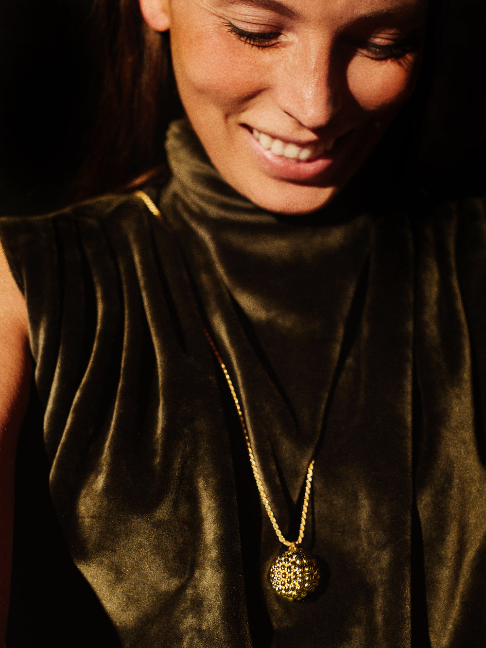 Gold statement necklace from Atelier ORMAN