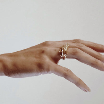 Gold sculptural ring from Atelier ORMAN
